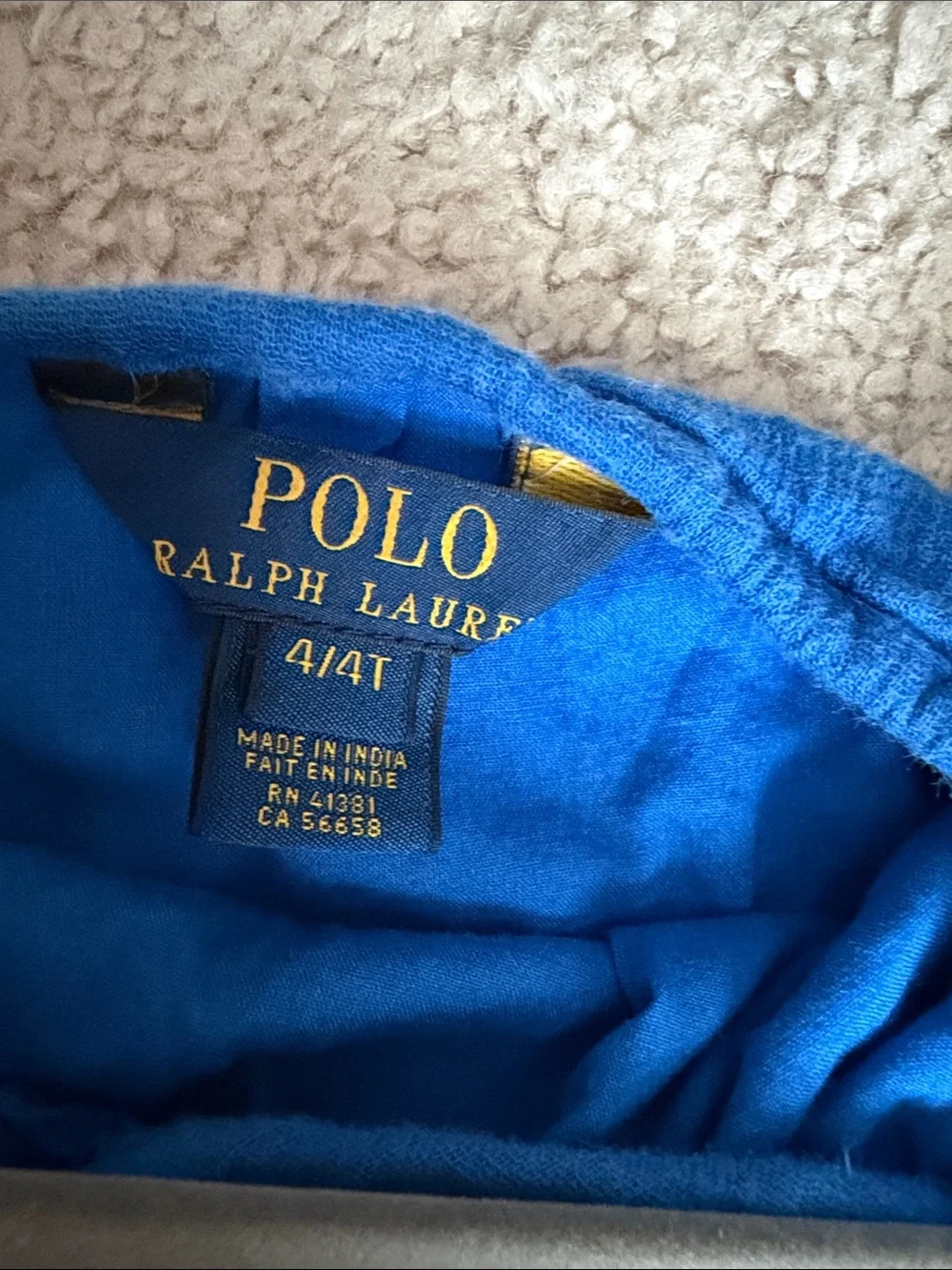 Polo by Ralph Lauren Bright Blue Girls' Ruffled Sundress